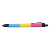 Pansexual Pride Flag LGBTQ Zwarte Inkt Pen (Bovenkant)