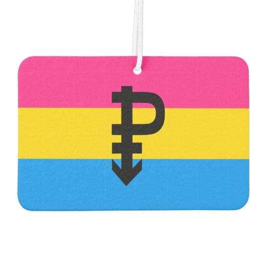Pansexual Pride Flag Luchtverfrisser (Achterkant)