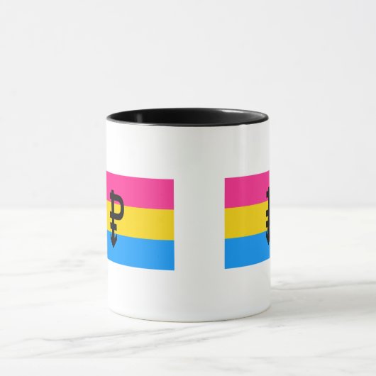 Pansexual Pride Flag Mok (Midden)
