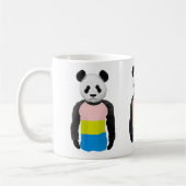 Pansexual pride flag Panda Beer Koffiemok (Links)