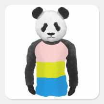 Pansexual pride flag Panda Beer
