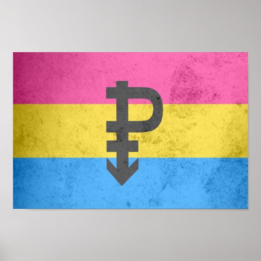 Pansexual Pride Flag Poster (Voorkant)
