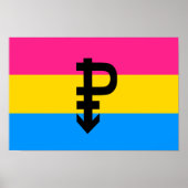 Pansexual Pride Flag Poster (Voorkant)