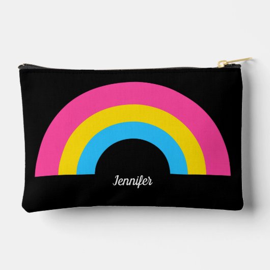Pansexual Pride Flag Rainbow Gepersonaliseerd Zwar Etui (Achterkant)