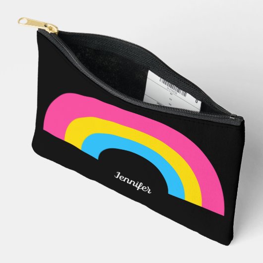 Pansexual Pride Flag Rainbow Gepersonaliseerd Zwar Etui (Open)