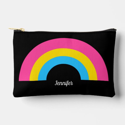 Pansexual Pride Flag Rainbow Gepersonaliseerd Zwar Etui (Voorkant)