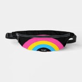 Pansexual Pride Flag Rainbow Gepersonaliseerd Zwar Heuptasje (Voorkant)