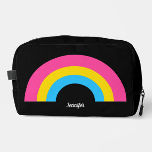 Pansexual Pride Flag Rainbow Gepersonaliseerd Zwar Toilettasje
