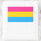 Pansexual Pride flag Rechthoekige Sticker (Tas)