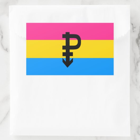 Pansexual Pride Flag Rechthoekige Sticker (Tas)