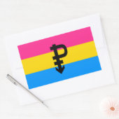 Pansexual Pride Flag Rechthoekige Sticker (Envelop)