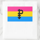 Pansexual Pride Flag Rechthoekige Sticker (Tas)