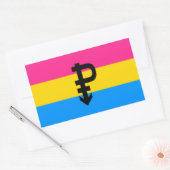 Pansexual Pride Flag Rechthoekige Sticker (Envelop)