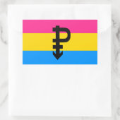 Pansexual Pride Flag Rechthoekige Sticker (Tas)