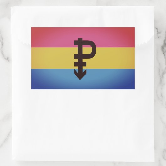 Pansexual Pride Flag Rechthoekige Sticker (Tas)
