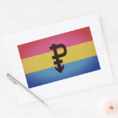 Pansexual Pride Flag Rechthoekige Sticker (Envelop)