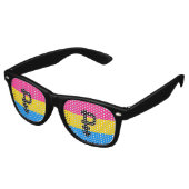 Pansexual Pride Flag Retro Zonnebril (Gekanteld)