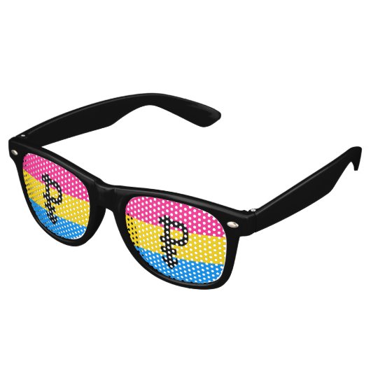 Pansexual Pride Flag Retro Zonnebril (Gekanteld)