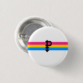 Pansexual Pride Flag Ronde Button 3,2 Cm (Voorkant /achterkant)