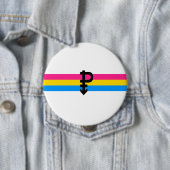 Pansexual Pride Flag Ronde Button 4,0 Cm (In situ)