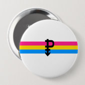 Pansexual Pride Flag Ronde Button 4,0 Cm (Voorkant /achterkant)