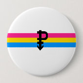 Pansexual Pride Flag Ronde Button 4,0 Cm (Voorkant)