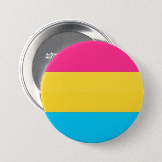Pansexual Pride Flag Ronde Button 7,6 Cm (Voorkant /achterkant)