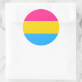 Pansexual Pride Flag Ronde Sticker (Tas)