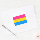 Pansexual Pride Flag Ronde Sticker (Envelop)