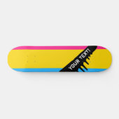 Pansexual Pride flag Skateboard (Horizontaal)