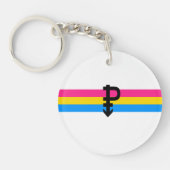 Pansexual Pride Flag Sleutelhanger (Voorkant)