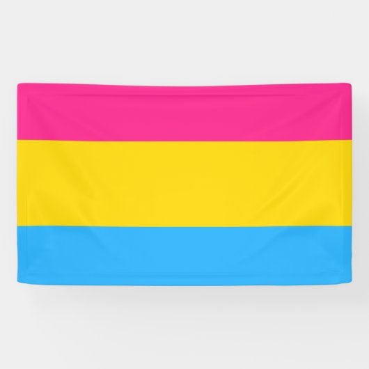 Pansexual Pride Flag Spandoek (Horizontaal)