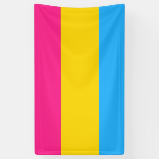 Pansexual Pride Flag Spandoek (Verticaal)