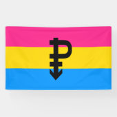 Pansexual Pride Flag Spandoek (Horizontaal)
