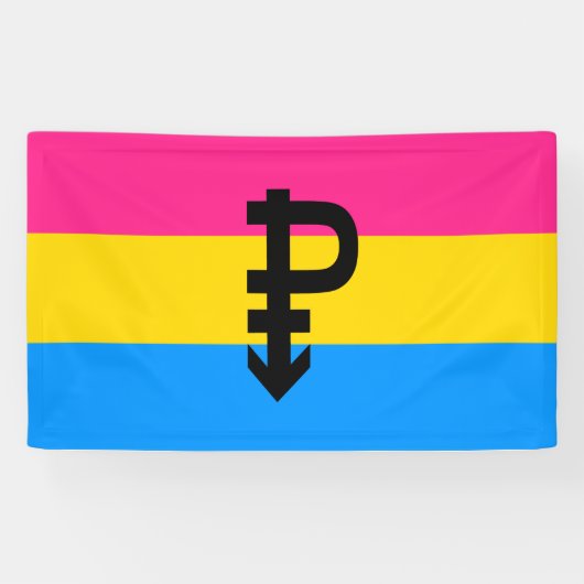 Pansexual Pride Flag Spandoek (Horizontaal)