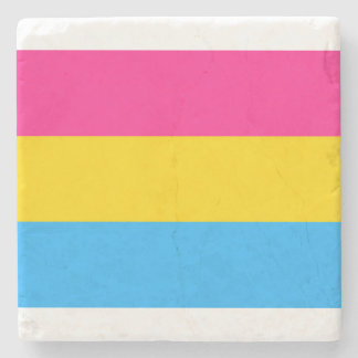 Pansexual Pride Flag Stenen Onderzetter