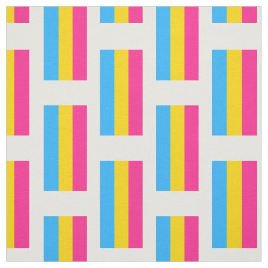 Pansexual Pride flag Stof (Swatch)