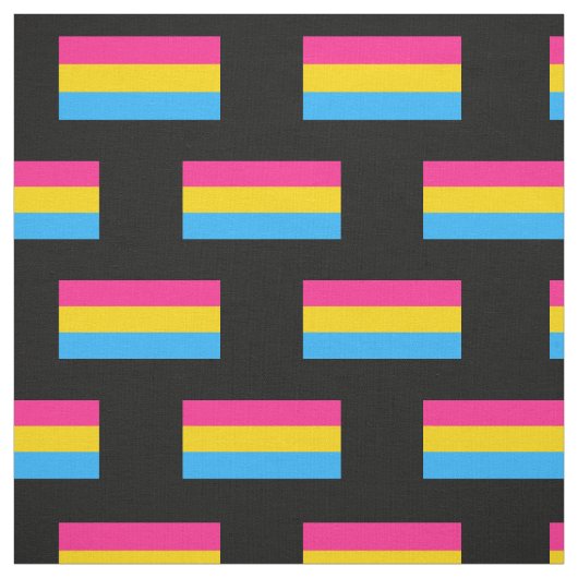 Pansexual Pride flag Stof (Swatch)