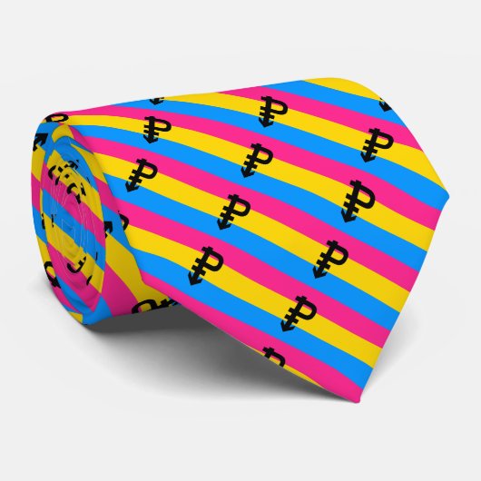Pansexual Pride Flag Stropdas (Opgerold)