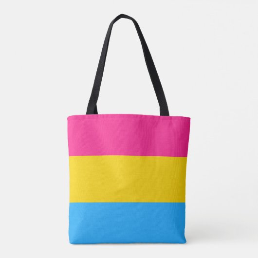 Pansexual Pride Flag Tote Bag (Achterkant)