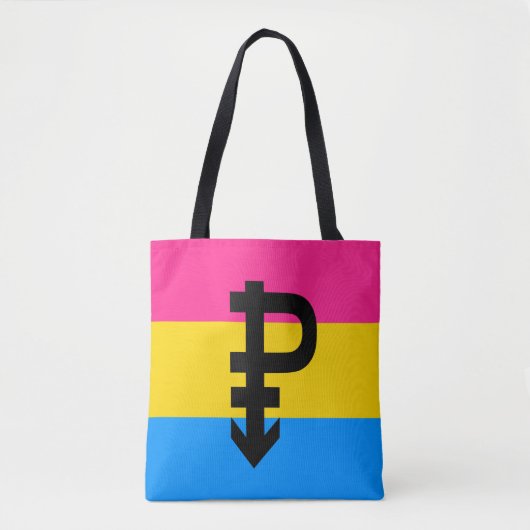 Pansexual Pride Flag Tote Bag (Voorkant)