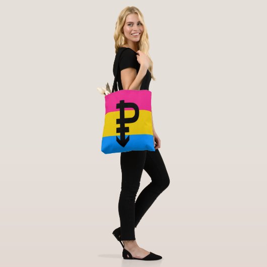 Pansexual Pride Flag Tote Bag (Op model)