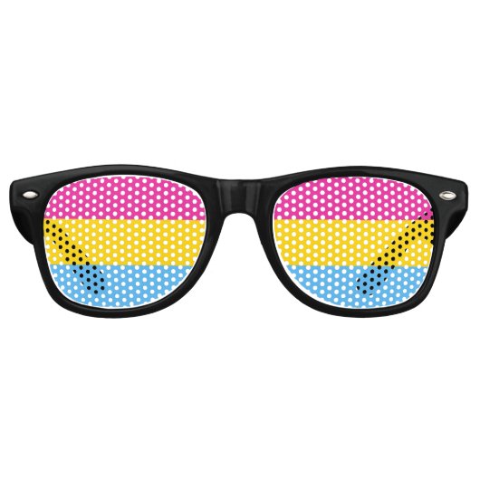 Pansexual Pride Flag Zonnebril (Voorkant)