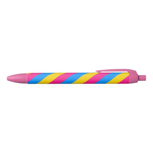 Pansexual Pride Flag Zwarte Inkt Pen (Bovenkant)