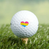 Pansexual Pride Golfballen (Insitu Shirt)