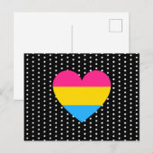 Pansexual Pride Heart Briefkaart (Voorkant / Achterkant)