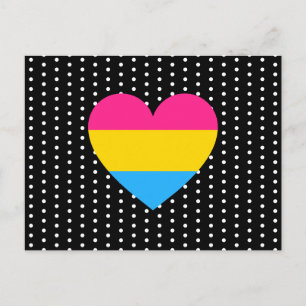 Pansexual Pride Heart Briefkaart