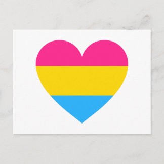 Pansexual Pride Heart Briefkaart