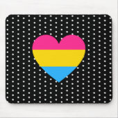 Pansexual Pride Heart Muismat (Voorkant)