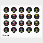 Pansexual Pride Heart niet Onderdelen LGBT Onderdr Ronde Sticker (Vel)
